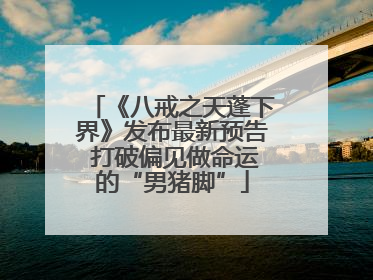 《八戒之天蓬下界》发布最新预告 打破偏见做命运的“男猪脚”