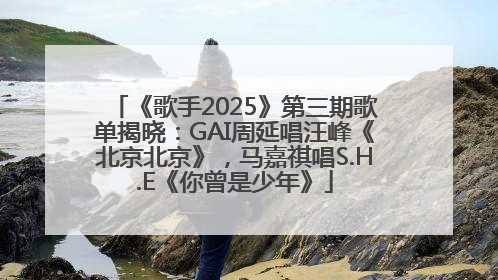《歌手2025》第三期歌单揭晓：GAI周延唱汪峰《北京北京》，马嘉祺唱S.H.E《你曾是少年》
