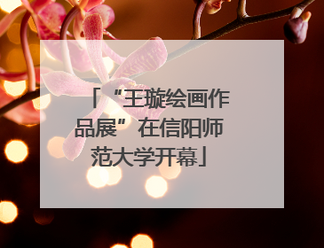 “王璇绘画作品展”在信阳师范大学开幕