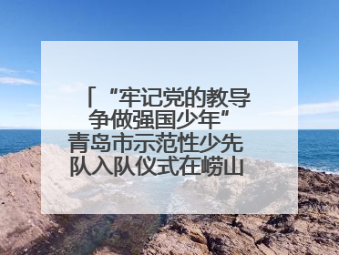 “牢记党的教导 争做强国少年”青岛市示范性少先队入队仪式在崂山区举办