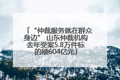 “仲裁服务就在群众身边” 山东仲裁机构去年受案5.8万件标的额604亿元