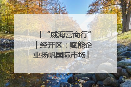 “威海营商行”｜经开区：赋能企业扬帆国际市场