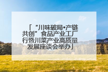 “川味破局•产链共创”食品产业工厂行暨川菜产业高质量发展座谈会举办