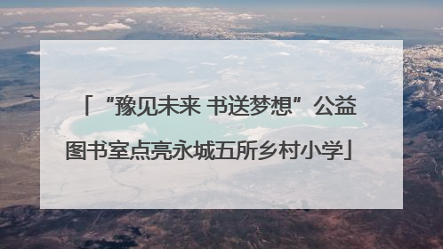 “豫见未来 书送梦想”公益图书室点亮永城五所乡村小学