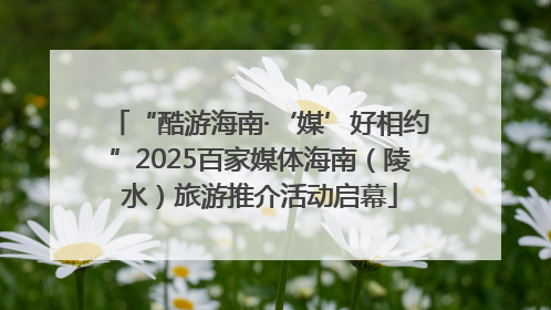“酷游海南·‘媒’好相约”2025百家媒体海南（陵水）旅游推介活动启幕