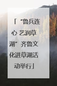 “鲁兵连心 艺润草湖”齐鲁文化进草湖活动举行