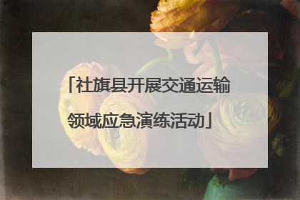 社旗县开展交通运输领域应急演练活动