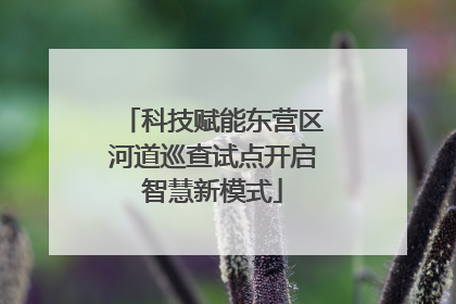 科技赋能东营区河道巡查试点开启智慧新模式