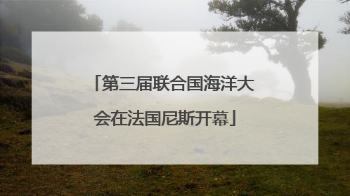 第三届联合国海洋大会在法国尼斯开幕