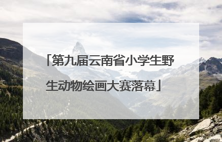 第九届云南省小学生野生动物绘画大赛落幕