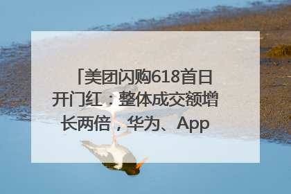 美团闪购618首日开门红：整体成交额增长两倍，华为、Apple、沃尔玛等近800个品牌翻倍增长
