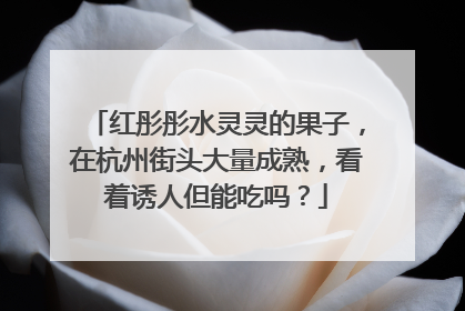 红彤彤水灵灵的果子，在杭州街头大量成熟，看着诱人但能吃吗？