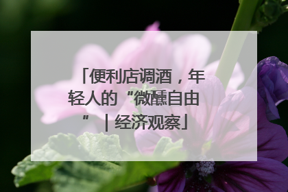 便利店调酒，年轻人的“微醺自由”｜经济观察