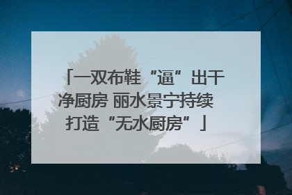 一双布鞋“逼”出干净厨房 丽水景宁持续打造“无水厨房”