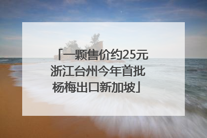 一颗售价约25元 浙江台州今年首批杨梅出口新加坡