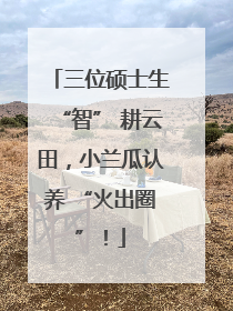 三位硕士生“智” 耕云田，小兰瓜认养 “火出圈”！