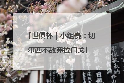 世俱杯｜小组赛：切尔西不敌弗拉门戈