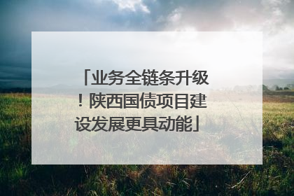 业务全链条升级！陕西国债项目建设发展更具动能