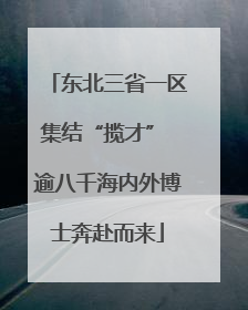 东北三省一区集结“揽才” 逾八千海内外博士奔赴而来