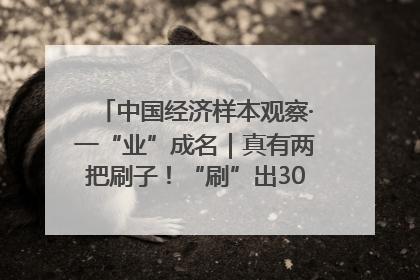 中国经济样本观察·一“业”成名｜真有两把刷子！“刷”出30亿级“颜值经济”