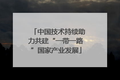 中国技术持续助力共建“一带一路”国家产业发展