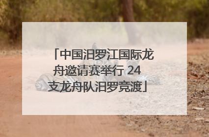 中国汨罗江国际龙舟邀请赛举行 24支龙舟队汨罗竞渡