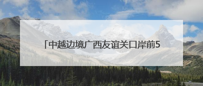 中越边境广西友谊关口岸前5月进出口货运量增长超三成