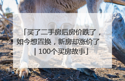买了二手房后房价跌了，如今想置换，新房却涨价了｜100个买房故事