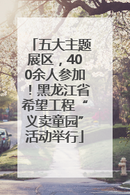 五大主题展区，400余人参加！黑龙江省希望工程“义卖童园”活动举行