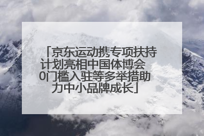 京东运动携专项扶持计划亮相中国体博会 0门槛入驻等多举措助力中小品牌成长