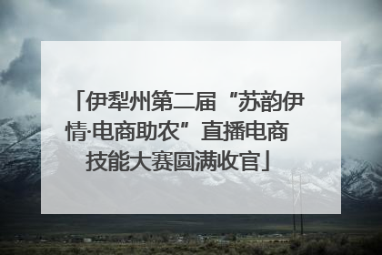 伊犁州第二届“苏韵伊情·电商助农”直播电商技能大赛圆满收官