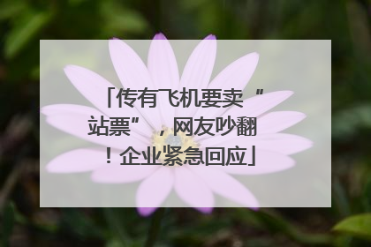 传有飞机要卖“站票”，网友吵翻！企业紧急回应