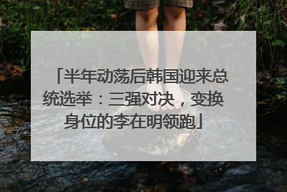 半年动荡后韩国迎来总统选举：三强对决，变换身位的李在明领跑
