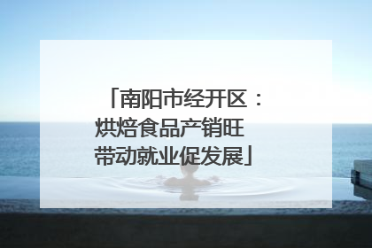南阳市经开区：烘焙食品产销旺 带动就业促发展