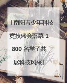 南阳青少年科技竞技盛会落幕 1800 名学子共展科技风采