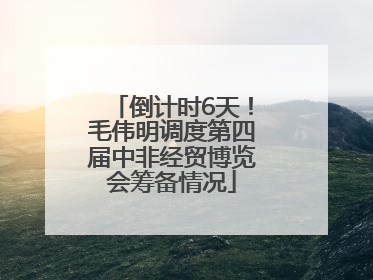 倒计时6天！毛伟明调度第四届中非经贸博览会筹备情况