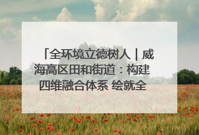 全环境立德树人｜威海高区田和街道：构建四维融合体系 绘就全环境立德树人新画卷