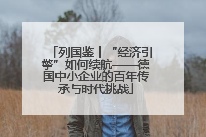列国鉴丨“经济引擎”如何续航——德国中小企业的百年传承与时代挑战
