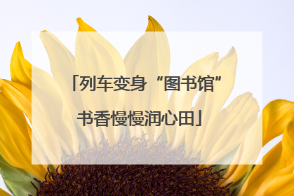 列车变身“图书馆” 书香慢慢润心田