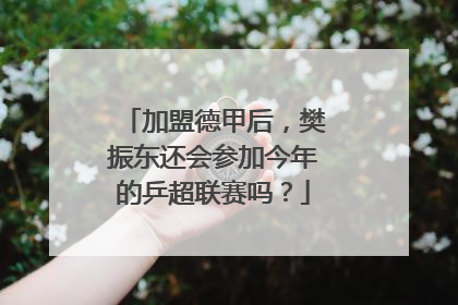 加盟德甲后，樊振东还会参加今年的乒超联赛吗？