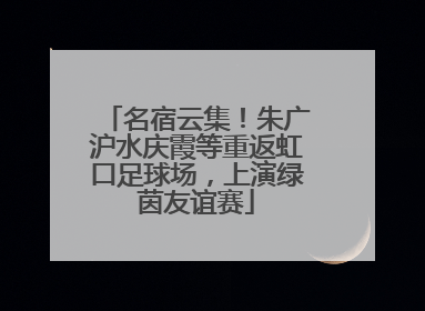 名宿云集！朱广沪水庆霞等重返虹口足球场，上演绿茵友谊赛