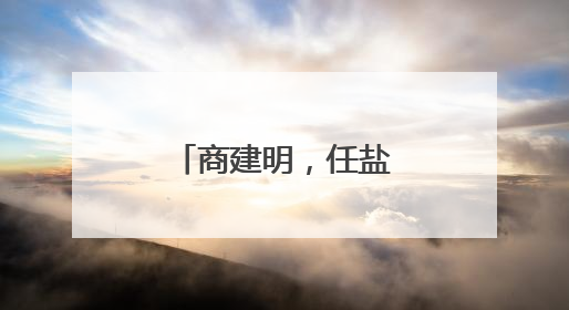 商建明，任盐城市副市长