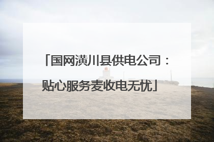 国网潢川县供电公司：贴心服务麦收电无忧