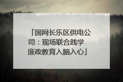 国网长乐区供电公司：现场联合践学 廉政教育入脑入心