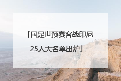 国足世预赛客战印尼25人大名单出炉