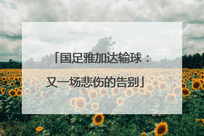 国足雅加达输球：又一场悲伤的告别