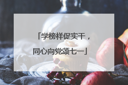 学榜样促实干，同心向党颂七一