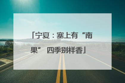 宁夏：塞上有“南果” 四季别样香