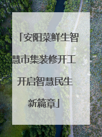 安阳菜鲜生智慧市集装修开工 开启智慧民生新篇章