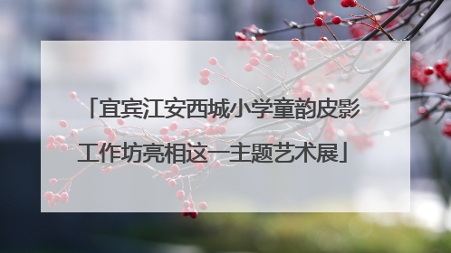 宜宾江安西城小学童韵皮影工作坊亮相这一主题艺术展